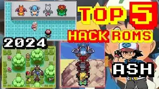 TOP 5 MEJORES HACK ROMS BASADOS en ASH KETCHUM en el ANIME POK&Eacute;MON COMPLETOS en ESPA&Ntilde;OL para GBA