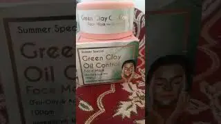 #green clay oil control face mask👌amazing mask 💕💯