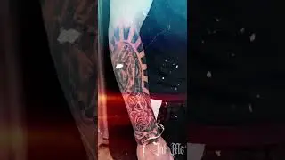 Forearm Tattoo | Rose and Praying Hands