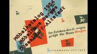 Möbelkatalog 1954 Möbelhaus Berges Düsseldorf-Altstadt