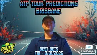 ATP Brisbane | Tennis Predictions Today 09/01/2026 | Betting Breakdown #tennis #australia