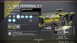 Destiny 2 nox perennial V ... New high impact god roll
