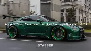 STABBER x MagicTop Pandem rocketbunny WideBody Nissan GT-R R35 綠惡魔