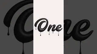 Create 3D Inflated Drip Text Effect In Illustrator #adobeillustrator #graphicdesign #text #short #ai