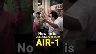 AIR-1 in JEE Advanced 2024 - Ved Lahoti | His Journey and Emotions 😊 #jeeair1