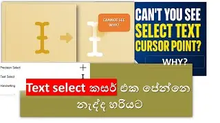Mouse Pointer issue | Windows 11 White Cursor Issue Fix - Sinhala Tutorial | කර්සර් ගැටලුව විසඳුම