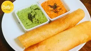 godhumai Dosa with Kara chutney /Crispy Wheat Dosa recipe in Tamil/Spicy-KARA chutney&Mint chutney