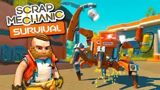 Spawned a BOSS and Upgraded My Parts - Scrap Mechanic Survival - Early Access