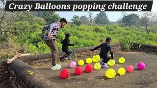 🤘Top 3 Parkour Balloons popping challenge with kids subscribe formore videos 