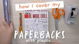 How To Cover Your Books with Plastic | Bookish Hanash
