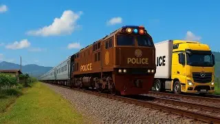 Ayo Game Tebak Kereta Api: Lokomotif Cc206 Police,Truck Trailer,Cc201