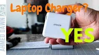 World's Smallest Laptop Charger (Travel-Friendly) | Anker USB C 60W PIQ 3.0 Dual Port Charger