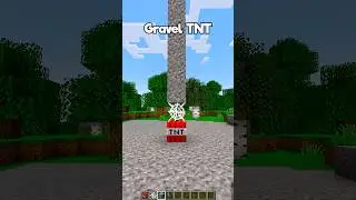 Minecraft Gravel TNT💀 #minecraft #shorts