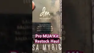 Pro Makeup Artist Kit Restock Haul ft. Danessa Myricks Beauty #muavlog#makeupartistlife#makeupartist