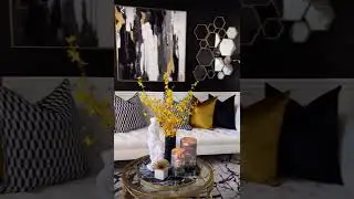 Black white and gold home decor ideas#videos#Youtube#youtubeshorts #ahmed #faria 😀😀