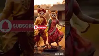 #CatCouple#TraditionalCats #RoyalCats #CuteKittens #FestiveFelines#DesiCats #CulturalKittens