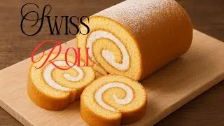 Vanilla Swiss Roll Cake|| Easiest SWISS ROLL Cake|| Homemade Swiss Roll Tutorial