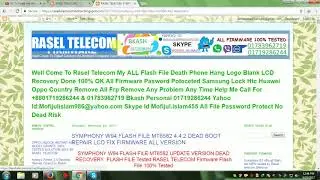 SYMPHONY W94 DEAD BOOT REPAIR FLASH FILE 1000% TESTED BY RASEL TELECOM