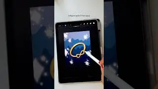 How to draw infinity ring in procreate #ring #procreate #gold #easy #digitalart #shorts #reels