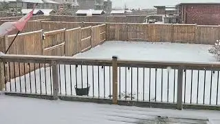 First Snow Of Fall 2025 November 9th in Southwestern Ontario Canada