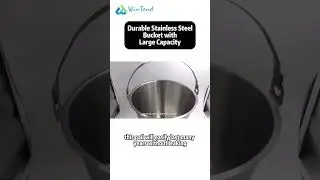Made with SS201 stainless steel, this leak-proof bucket is perfect for water, ice, milk, and more.