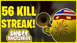 56 Kill Streak! Smooth 144 FPS Gameplay | Shell Shockers