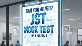 JST Test, Solve 40/50. IBA Syllabus, # Subscribe #IBA #JSTSyllabus #viraltrending #viral.