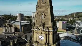 TOWN HALL HALIFAX 4K DJI MINI 3 PRO UK DRONE FLIGHT