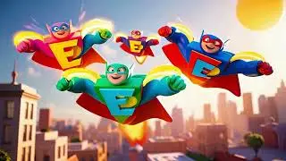 🦸&zwj;♂️Learn ABC's with Superheroes | Educational Alphabet Song for Kids | Fun Preschool Learning Video
