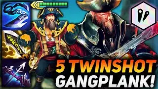INFINITE GOLD FARMER 5 TWINSHOT GANGPLANK 3 CARRY!! | Teamfight Tactics Patch 12.5B