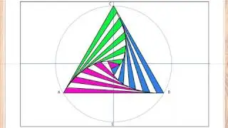 Spirale ottica su triangolo
