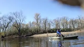 Wilderness systems Recon 120, paddling and standing.