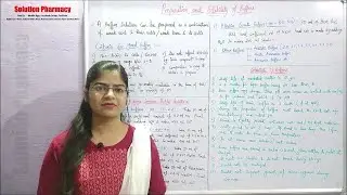 Inorganic Chemistry (16) Preparation & Stability of Buffer Solution | How to Prepare Buffer Solution