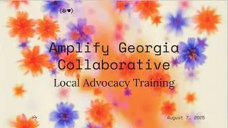 Reproductive Justice is Local! Advocacy Training