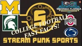 College Football Fast Facts! Week 9 - Stream Punk Sports