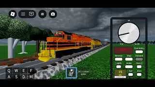 Roblox train heading to Lincoln yard and leaving the yard!