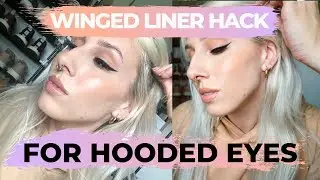 Winged Eyeliner Hack for HOODED EYES | Allie Bangor