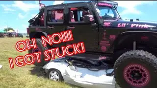 &ldquo;2010 Jeep gets stuck&rdquo; Watch me crawl on the cars!!!    * Gone Wrong*