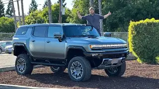 Впервые за рулём электровнедорожника Hummer! Всё по максимуму!