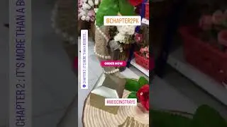 🌹 Rustic Wedding Tray with Custom Name | Red Floral & Pearl Decor | Chapter2PK 💍✨