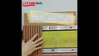 How to install a wooden groove acoustic panel?