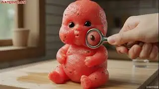 [ASMR] Take 3 minutes to help the fruit babies squeeze acne | AI relaxing & satisfying 