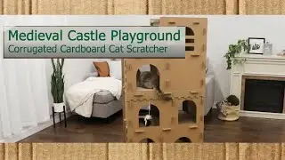 FurHaven Cat Scratcher Towering Medieval Castle
