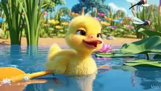 Little Duck Try to first Time Swim #swimming #duck