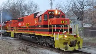 TP&W M-Train at Eureka, IL - Jan. 5, 2026
