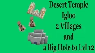 Minecraft Console Seed- Desert Temple Igloo 2 Villages Huge Hole to Lvl 12