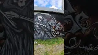 Мрачное уличное искусство