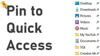 How to Pin Files to Quick Access in Windows 11 & 10 | File Explorer Tips Windows