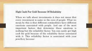 No Other Investment- Only Sell Gold In Delhi NCR!
