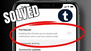 how to disable poll results notification on tumblr